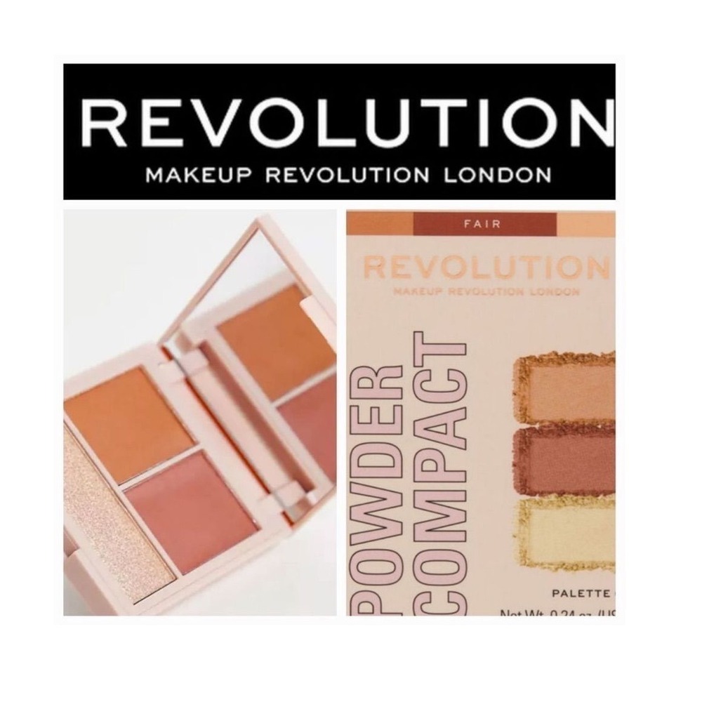 Makeup Revolution London Contour Powder Compact Fair Palette Bronzer Blush Glow